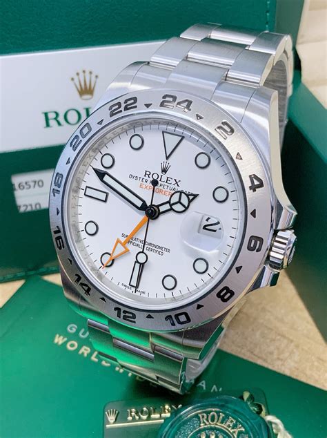 rolex white face explorer 1|rolex explorer 2 white dial.